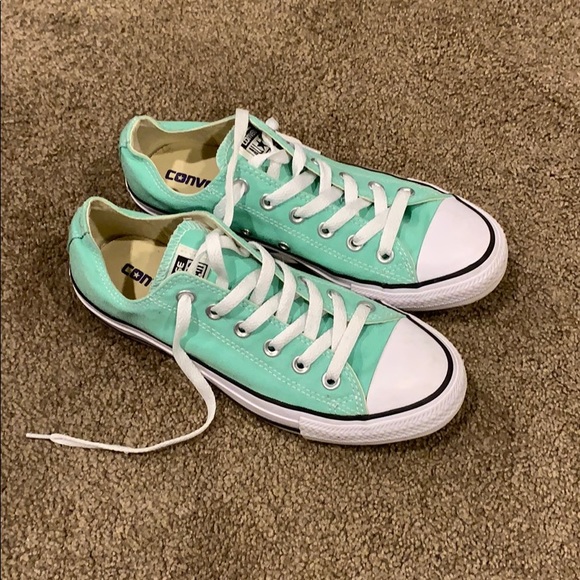 womens mint green converse shoes